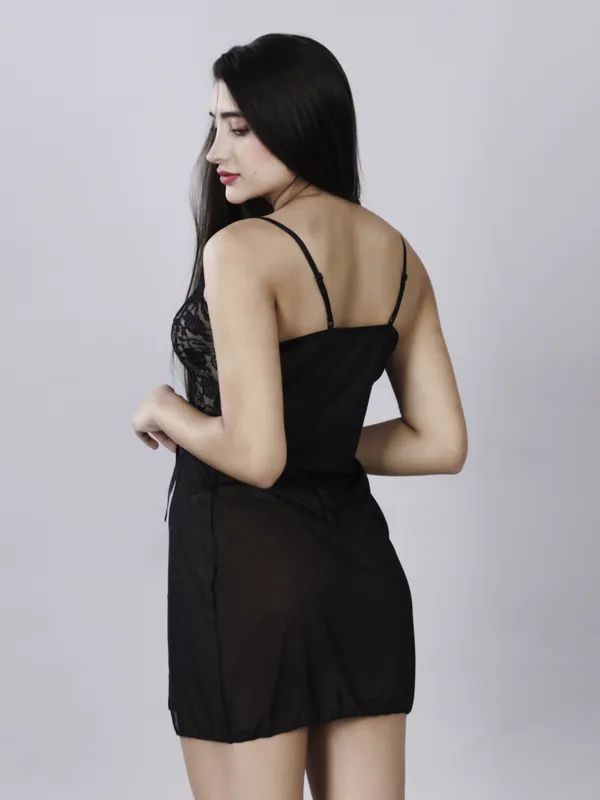 Black_Stylish_Net_Baby_Dolls_For_Women