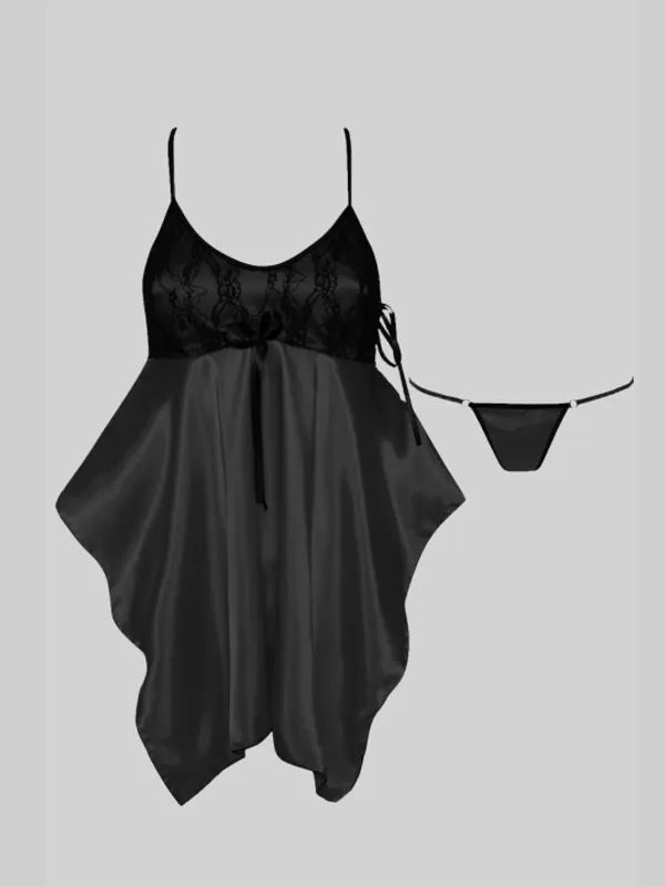 Black_Stylish_Nylon_Baby_Dolls_For_Women