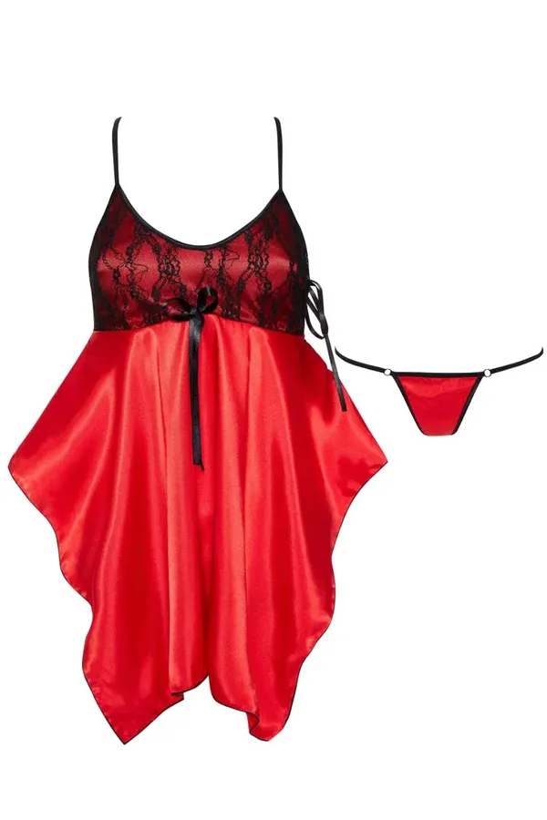 Red_Stylish_Nylon_Baby_Dolls_For_Women