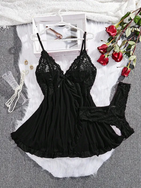 Black_Stylish_Net_Baby_Dolls_For_Women