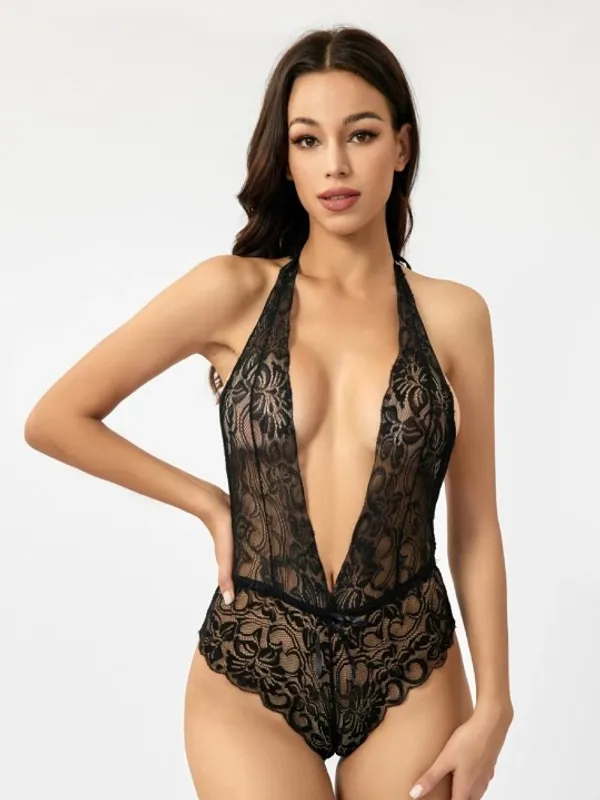 Black_Stylish_Lace_Baby_Dolls_For_Women