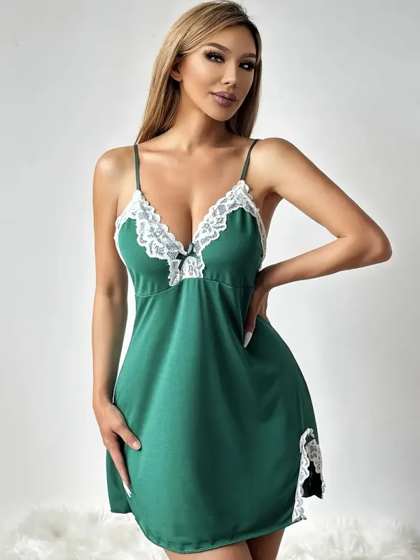 Green_Stylish_Nylon_Baby_Dolls_For_Women