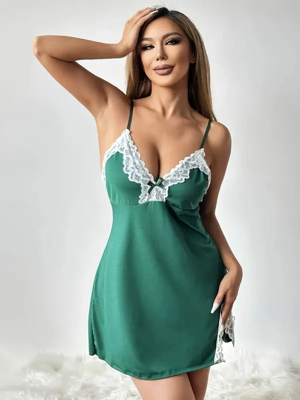 Green_Stylish_Nylon_Baby_Dolls_For_Women