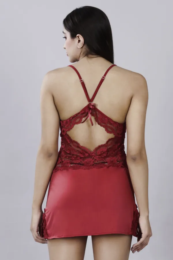 Red_Stylish_Nylon_Baby_Dolls_For_Women