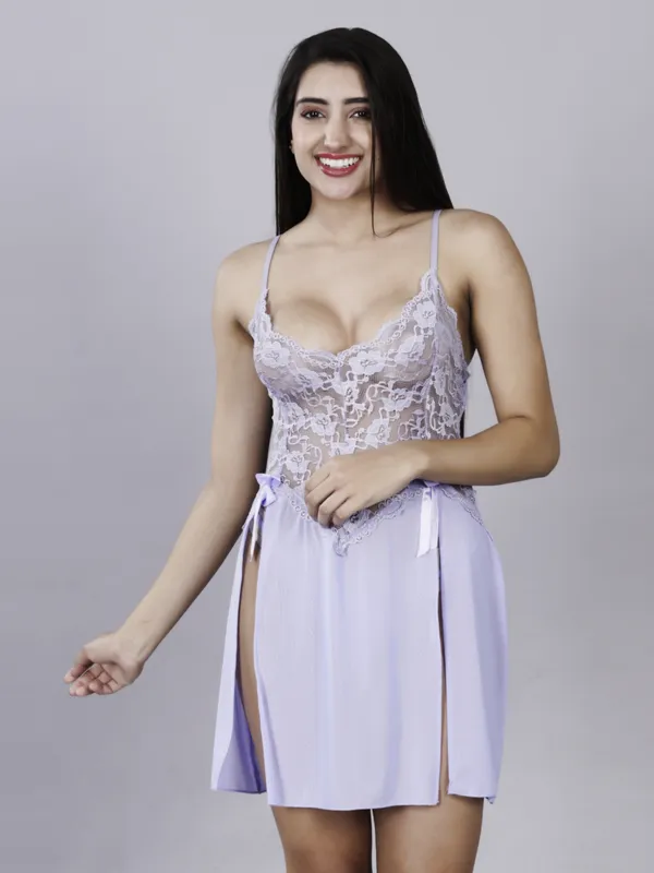 Blue_Stylish_Net_Baby_Dolls_For_Women