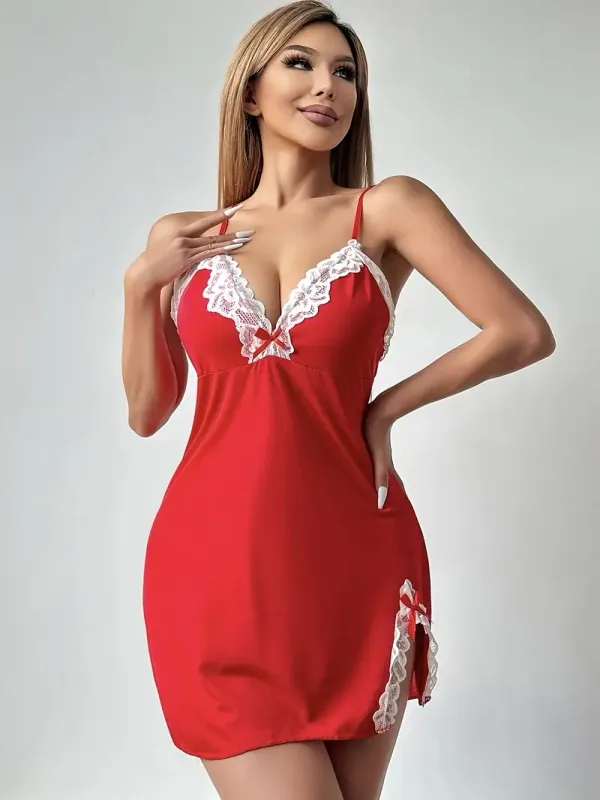 Red_Stylish_Nylon_Baby_Dolls_For_Women