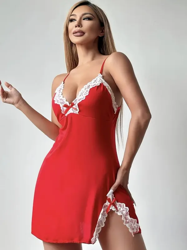 Red_Stylish_Nylon_Baby_Dolls_For_Women