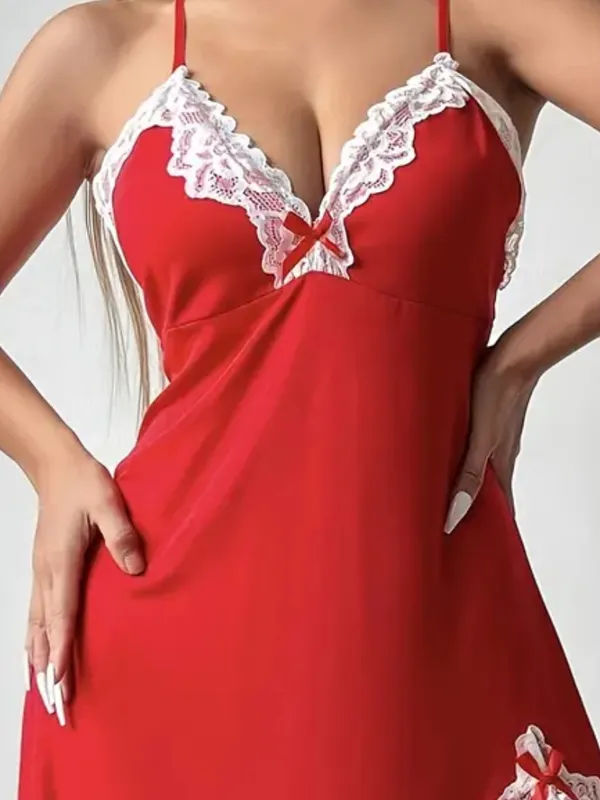 Red_Stylish_Nylon_Baby_Dolls_For_Women