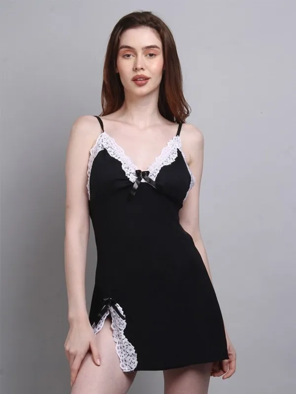 Black_Stylish_Nylon_Baby_Dolls_For_Women