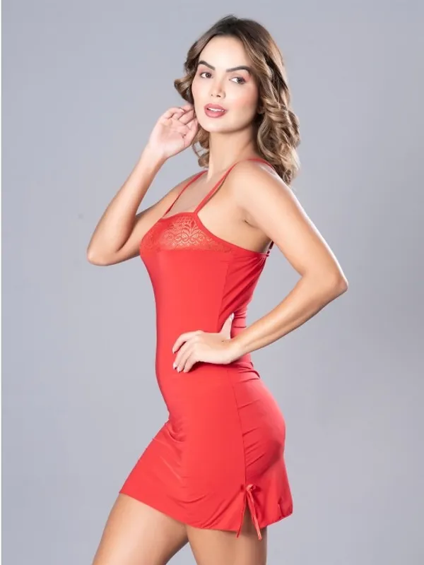 Red_Stylish_Nylon_Baby_Dolls_For_Women