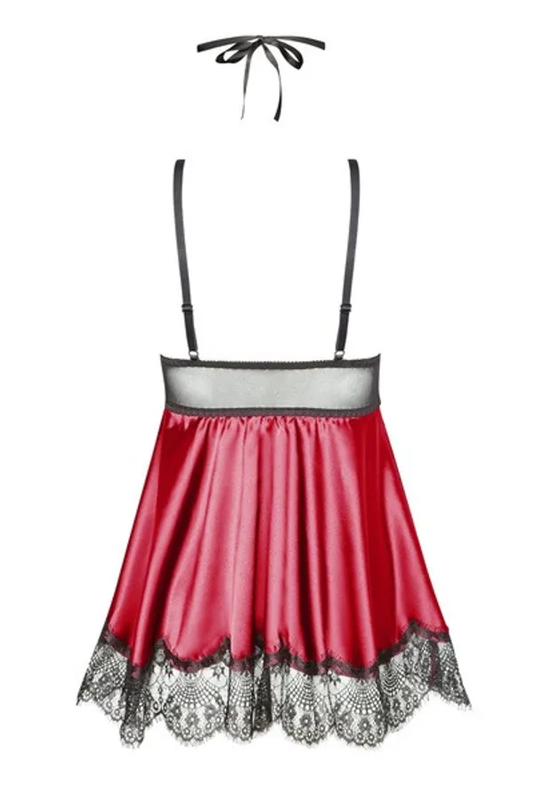 Burgundy_Stylish_Satin_Baby_Dolls_For_Women