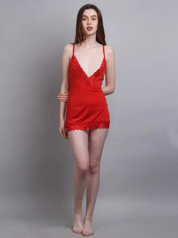 Red_Stylish_Nylon_Baby_Dolls_For_Women