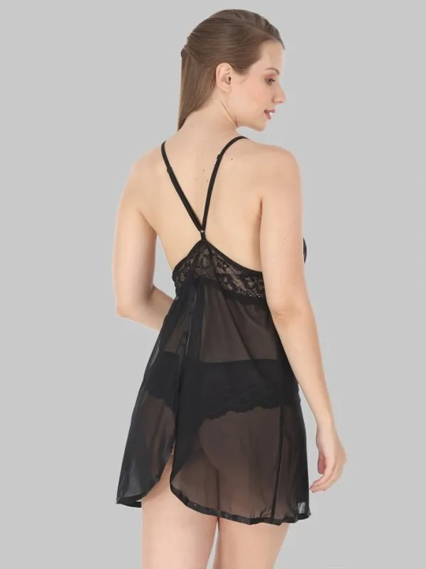 Black_Stylish_Net_Baby_Dolls_For_Women