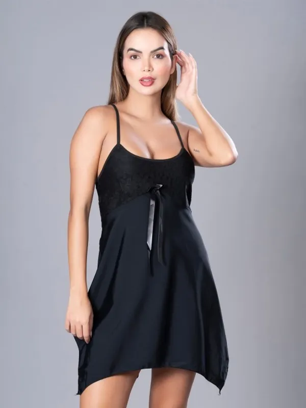 Black_Stylish_Nylon_Baby_Dolls_For_Women