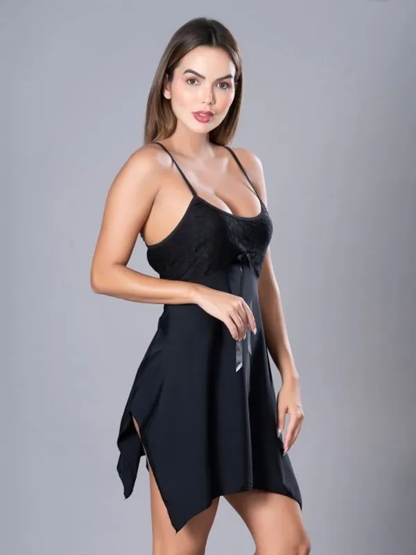 Black_Stylish_Nylon_Baby_Dolls_For_Women