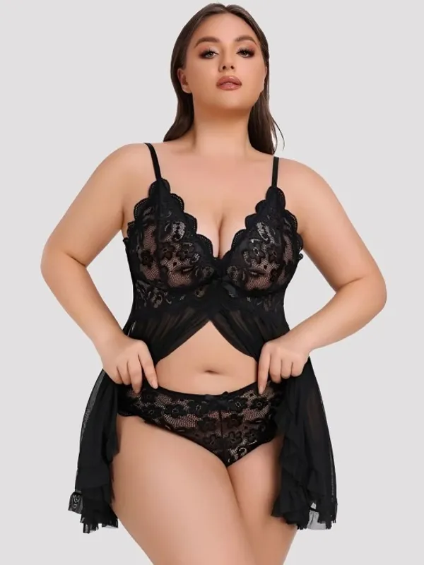 Black_Stylish_Net_Baby_Dolls_For_Women