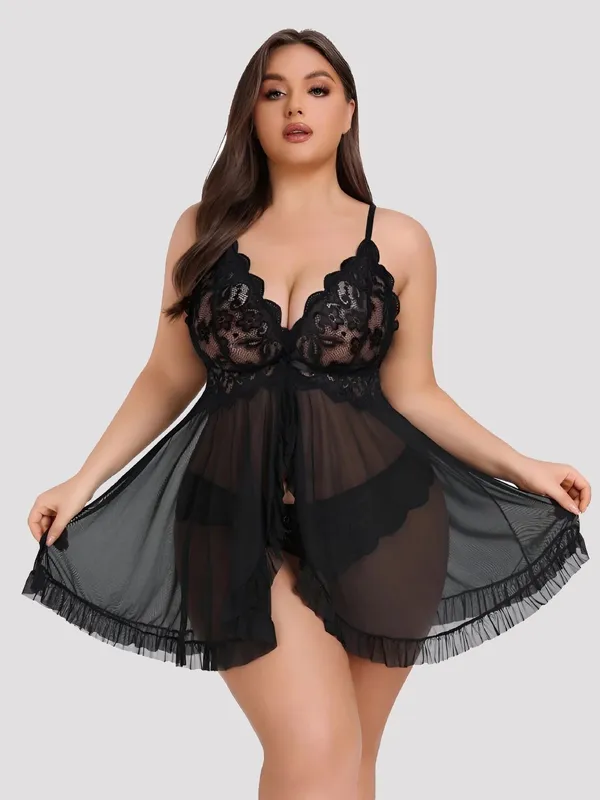 Black_Stylish_Net_Baby_Dolls_For_Women