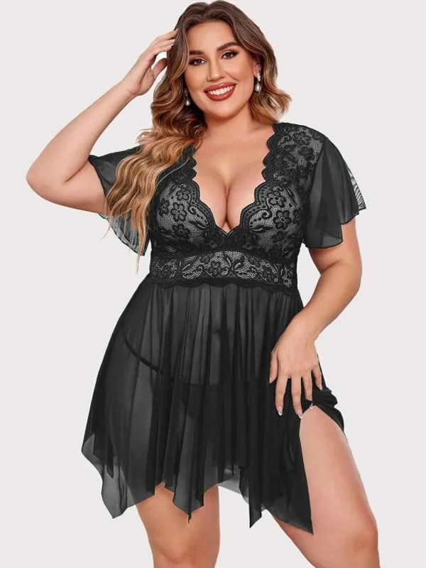 Black_Stylish_Net_Baby_Dolls_For_Women