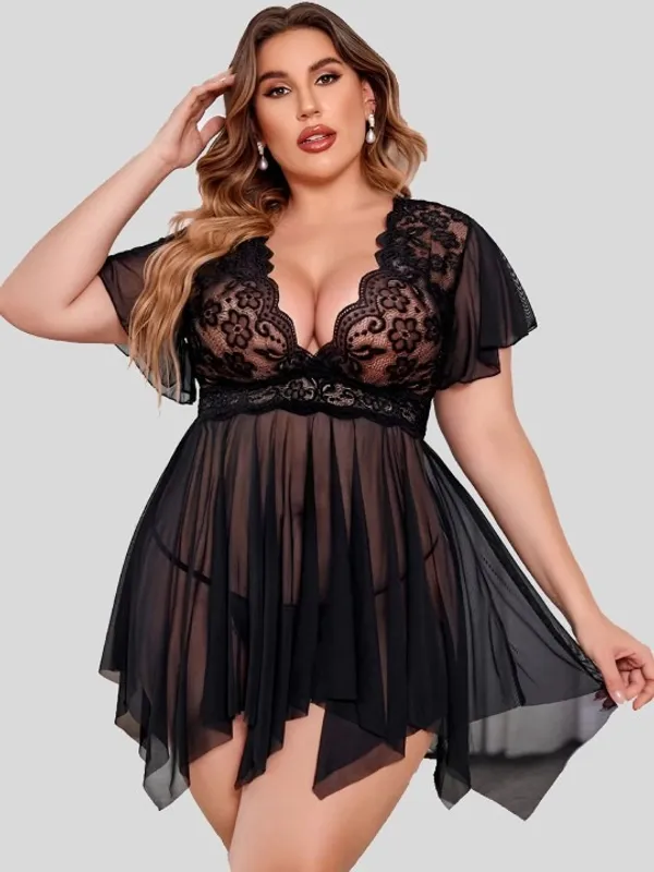 Black_Stylish_Net_Baby_Dolls_For_Women