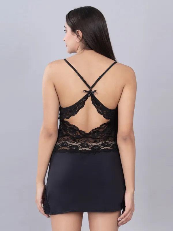 Black_Stylish_Nylon_Baby_Dolls_For_Women