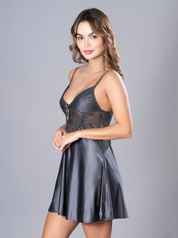 Grey_Stylish_Nylon_Baby_Dolls_For_Women