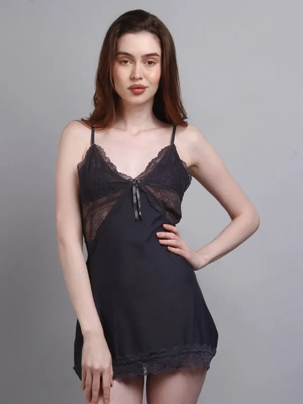 Grey_Stylish_Nylon_Baby_Dolls_For_Women
