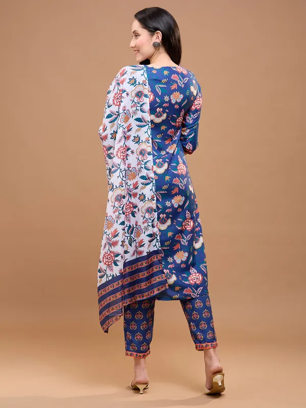 Navy_Blue_Cotton_Floral_Printed_Straight_Kurta_Set_With_Dupatta_For_Women