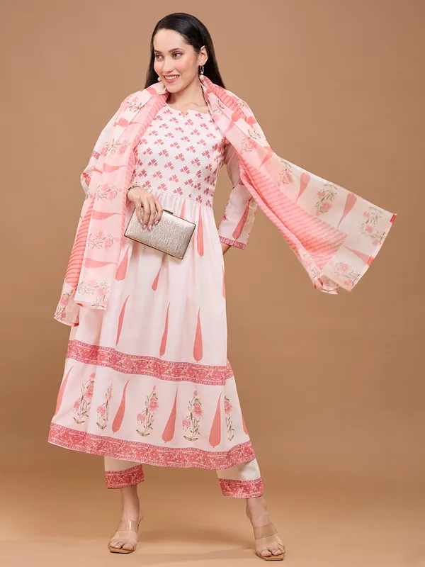 Soft_Pink_Cotton_Floral_Printed_Anarkali_Kurta_Set_With_Dupatta_For_Women