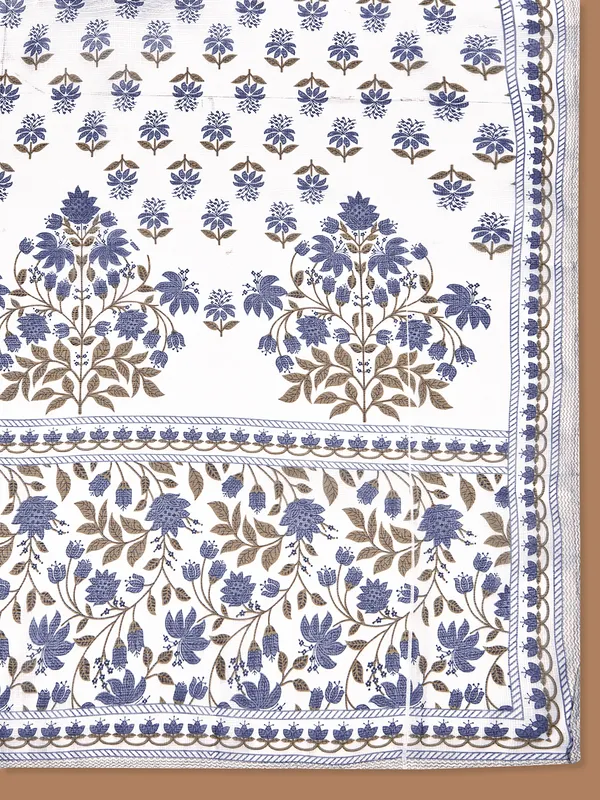 White_Cotton_Floral_Printed_Afghani_Kurta_With_Patiala_Pants_&_Dupatta_Kurta_Set_For_Women