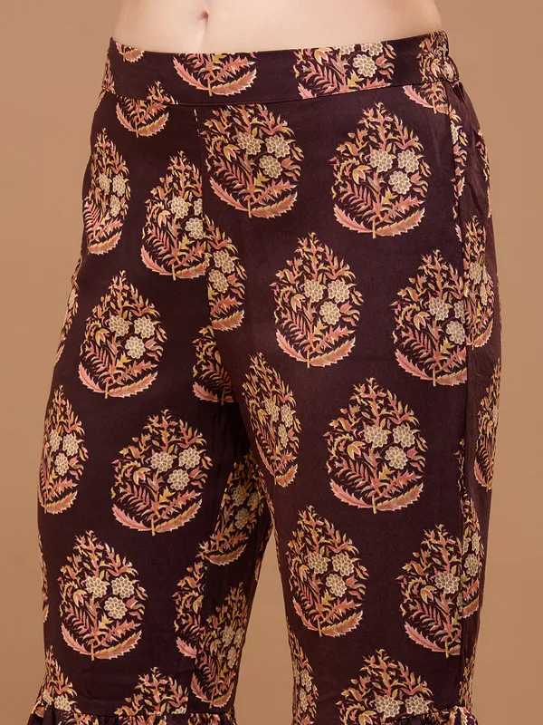 Maroon_Cotton_Ethnic_Printed_Kurta_With_Palazzos_&_Dupatta_For_Women