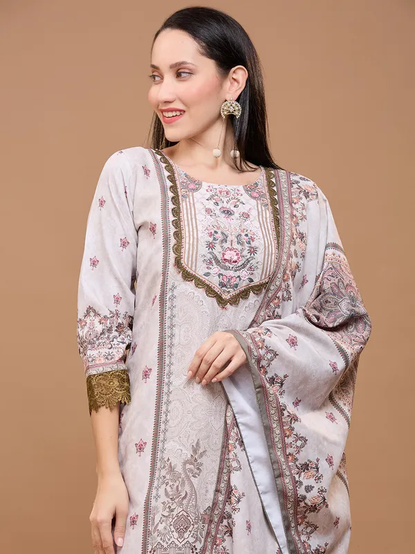 Beige_Cotton_Ethnic_Motifs_Printed_Kurta_With_Trousers_&_Dupatta_For_Women