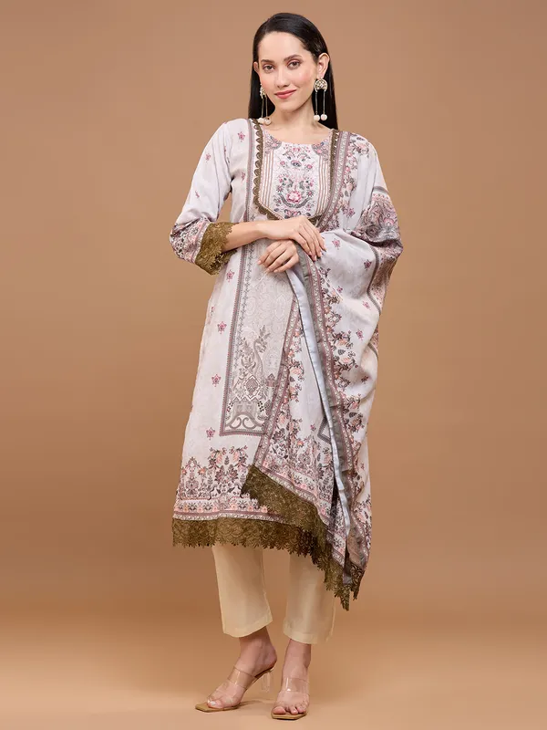Beige_Cotton_Ethnic_Motifs_Printed_Kurta_With_Trousers_&_Dupatta_For_Women