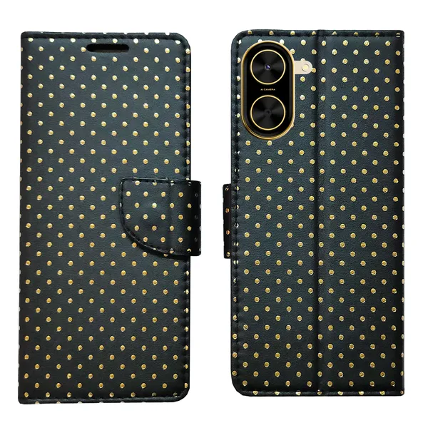 Black_Artificial_Leather_See_Through_Design_Magnetic_Case_For_Poco_C71