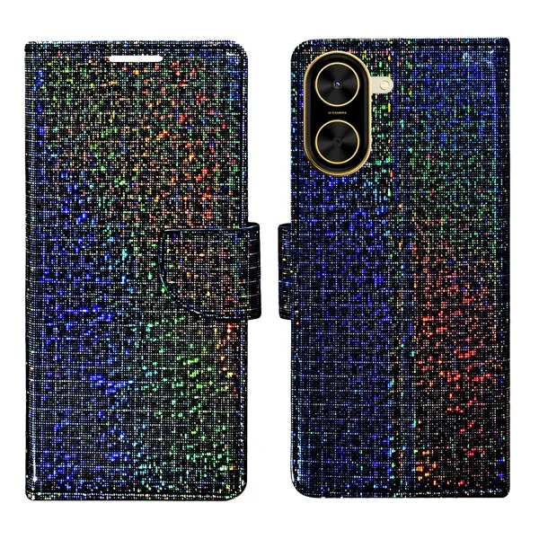 Multicolor_Artificial_Leather_See_Through_Design_Magnetic_Case_For_Poco_C71