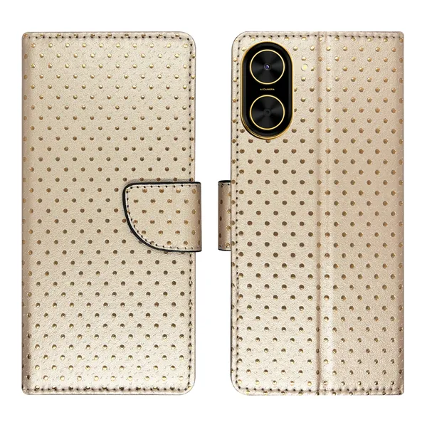 Brown_Artificial_Leather_See_Through_Design_Magnetic_Case_For_Poco_C71