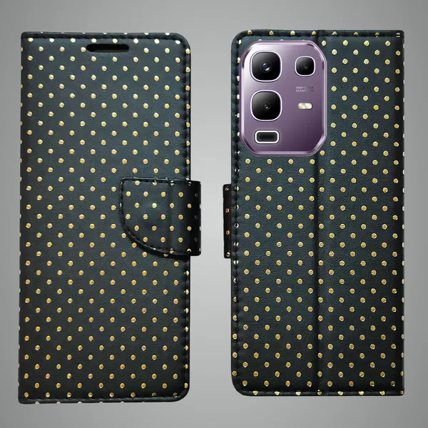 Black_Artificial_Leather_See_Through_Design_Magnetic_Case_For_Infinix_Note_50x