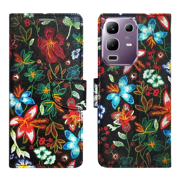 Black_Artificial_Leather_See_Through_Design_Magnetic_Case_For_Infinix_Note_50x