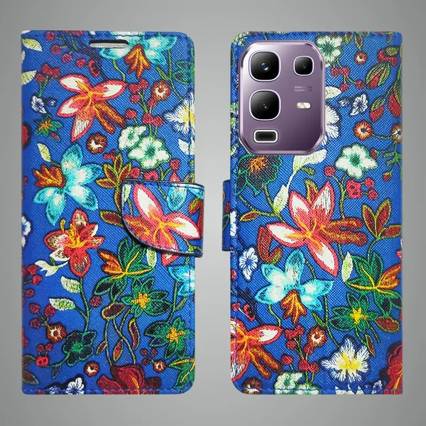 Blue_Artificial_Leather_See_Through_Design_Magnetic_Case_For_Infinix_Note_50x