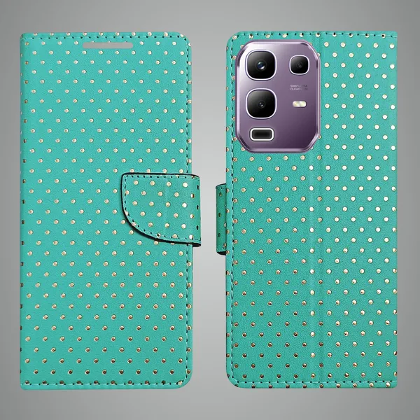 Green_Artificial_Leather_See_Through_Design_Magnetic_Case_For_Infinix_Note_50x
