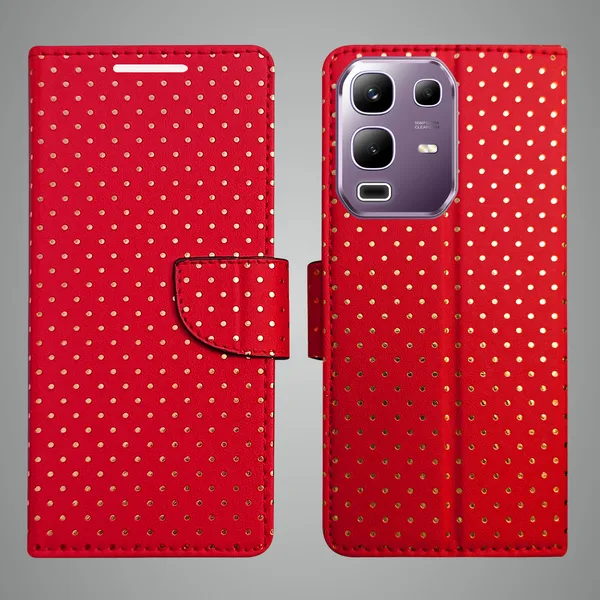 Red_Artificial_Leather_See_Through_Design_Magnetic_Case_For_Infinix_Note_50x