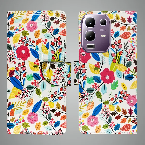 White_Artificial_Leather_See_Through_Design_Magnetic_Case_For_Infinix_Note_50x