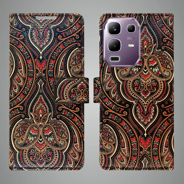 Black_Artificial_Leather_See_Through_Design_Magnetic_Case_For_Infinix_Note_50x