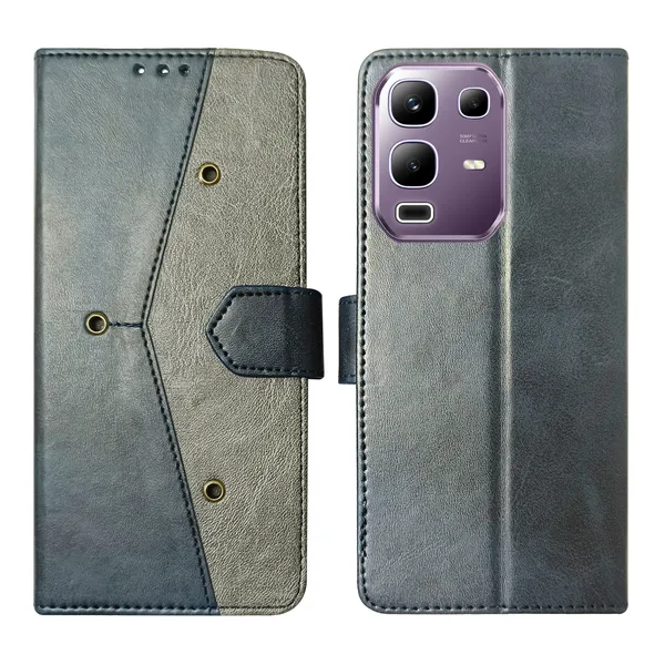 Blue_Artificial_Leather_See_Through_Design_Magnetic_Case_For_Infinix_Note_50x