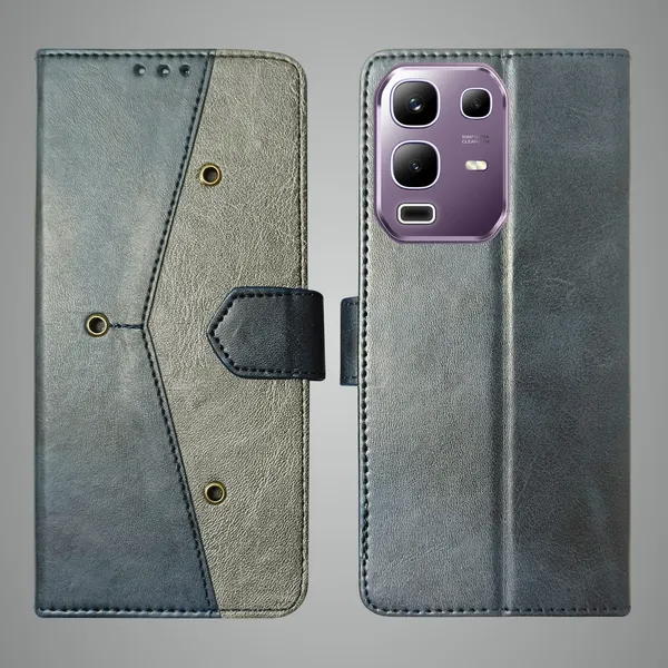 Blue_Artificial_Leather_See_Through_Design_Magnetic_Case_For_Infinix_Note_50x