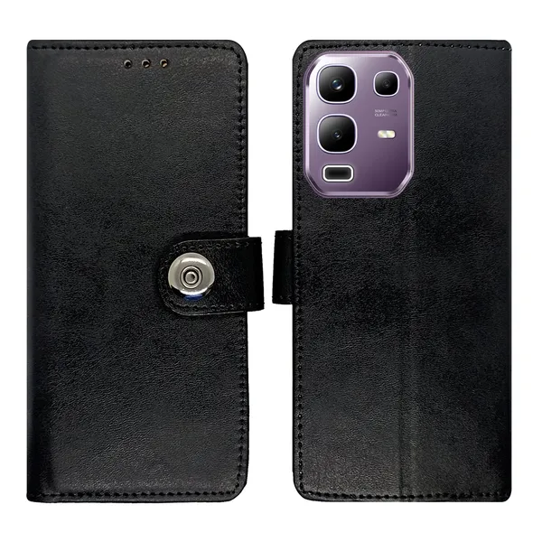 Black_Artificial_Leather_See_Through_Design_Magnetic_Case_For_Infinix_Note_50x