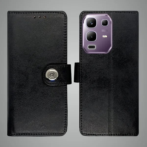 Black_Artificial_Leather_See_Through_Design_Magnetic_Case_For_Infinix_Note_50x