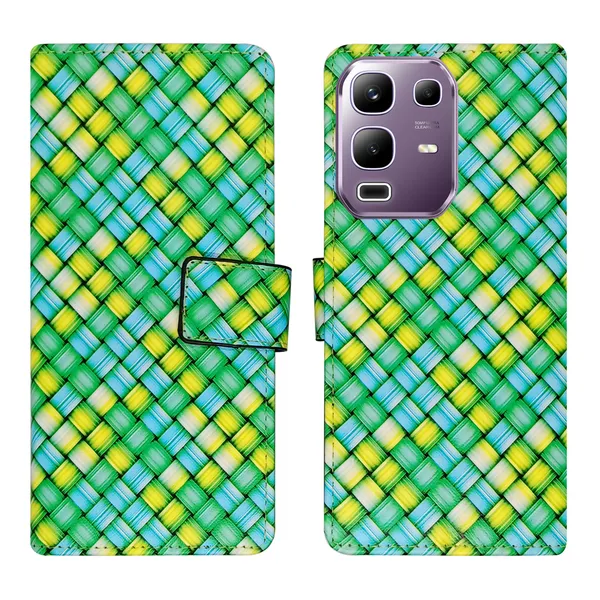 Green_Artificial_Leather_See_Through_Design_Magnetic_Case_For_Infinix_Note_50x