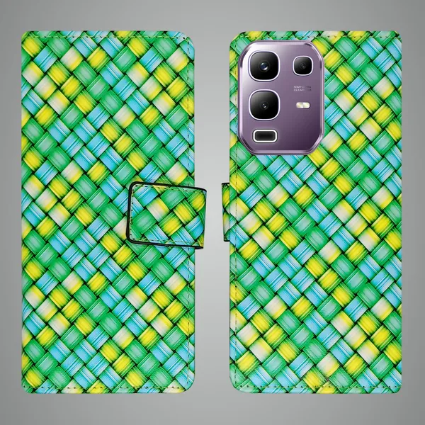 Green_Artificial_Leather_See_Through_Design_Magnetic_Case_For_Infinix_Note_50x