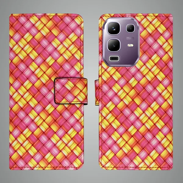 Pink_Artificial_Leather_See_Through_Design_Magnetic_Case_For_Infinix_Note_50x