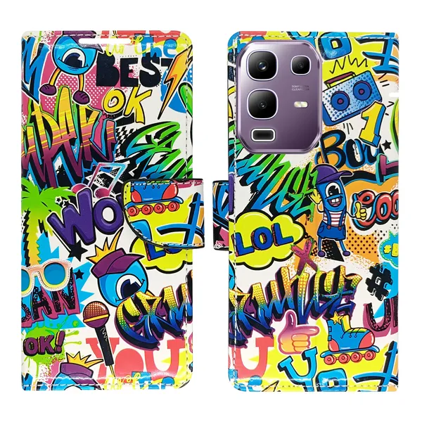 Purple_Artificial_Leather_See_Through_Design_Magnetic_Case_For_Infinix_Note_50x